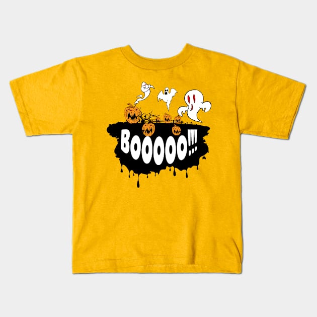 Boo!!! Kids T-Shirt by melcu